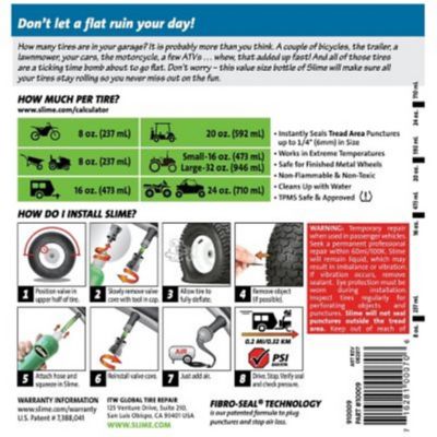 Image showing 9 th Slime 32 oz. All-Tire Tubeless Tire Repair Sealant