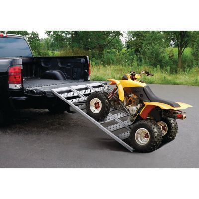 Image showing 9 th Reese Towpower 1,600 lb. Total Capacity Tri-fold Aluminum Utility Ramp, 45 in. x 69 in.