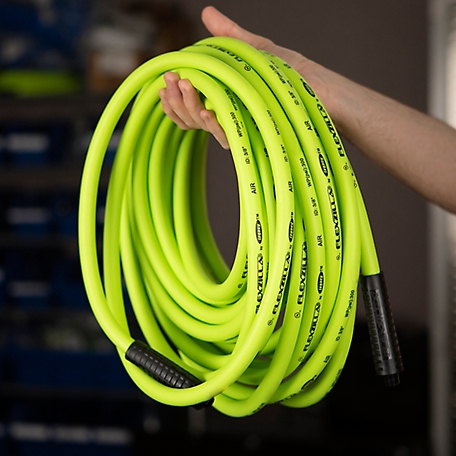 Flexzilla 1/2 in. x 50 ft. Air Hose, 3/8 in. MNPT Fittings at