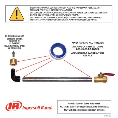 Image showing  1/4 in. Compressor Condensate Drain Kit