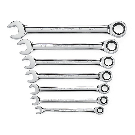 GearWrench SAE Ratcheting Wrench Set, 7 pc.