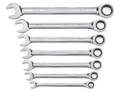 GearWrench Metric Ratcheting Wrench Set, 7 pc.