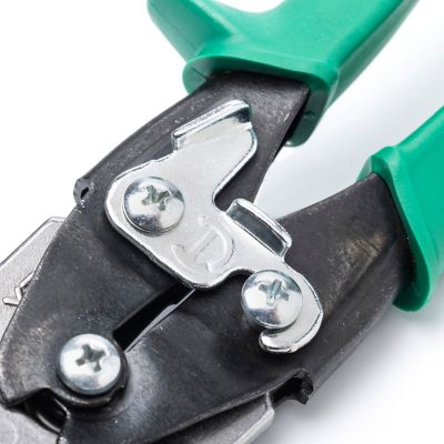 Image showing 7 th Crescent WISS 9-3/4 in. Compound Action Straight and Right Cut Aviation Snips