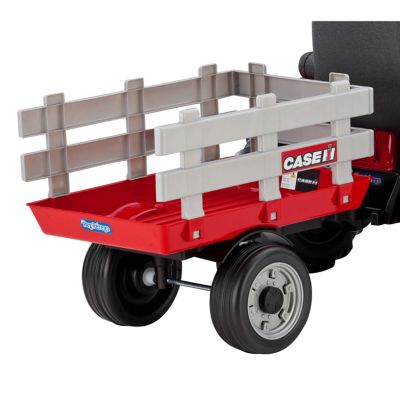 Image showing  12V Case IH Magnum Tractor and Trailer Ride-On Toy