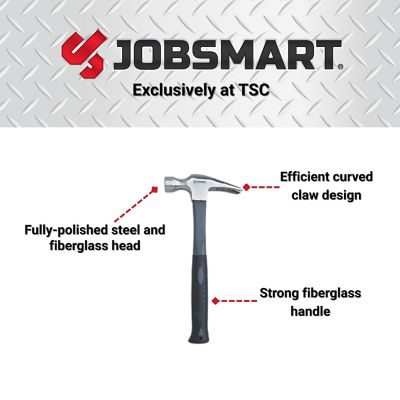 Image showing  20 oz. 10.75 in. Fiberglass Handle Jacketed Rip Hammer