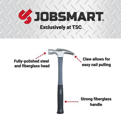 Image showing  24 oz. 13 in. Fiberglass Handle Framing Hammer
