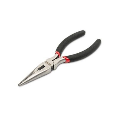 Image showing  6 in. Long Nose Pliers, Black/Red