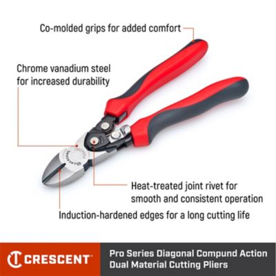 Image showing  8 in. PRO Series Diagonal Compound Action Pliers