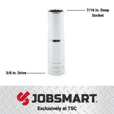 Image showing  3/8 in. Drive SAE 7/16 in. Deep Socket