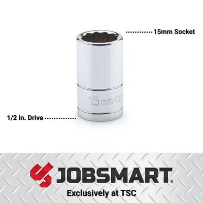 Image showing  1/2 in. Drive Metric 15mm Socket