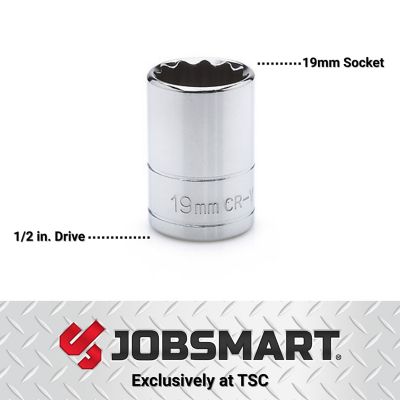 Image showing  1/2 in. Drive Metric 19mm Socket