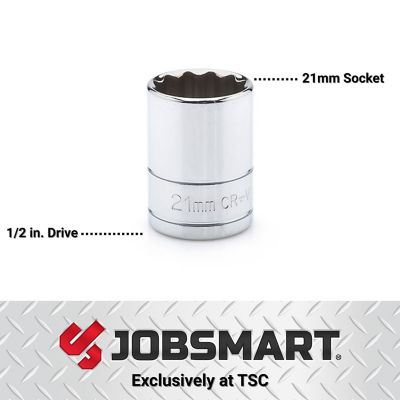 Image showing  1/2 in. Drive Metric 21 mm Socket