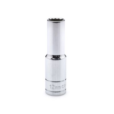 JobSmart 1/2 in. Drive SAE 12mm Deep Socket
