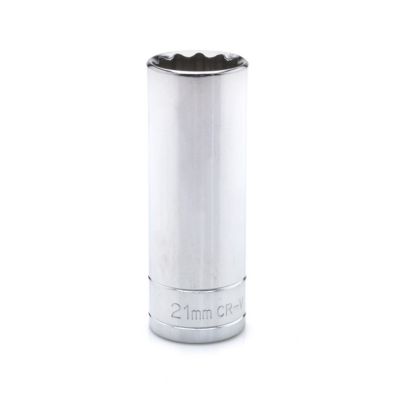 JobSmart 1/2 in. Drive 21mm Deep Socket