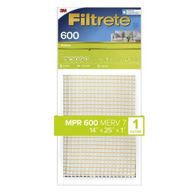 3M Filtrete Dust Reduction Filter, 14 in. x 25 in. x 1 in.