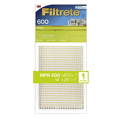 3M Filtrete Dust Reduction Filter, 14 in. x 25 in. x 1 in.
