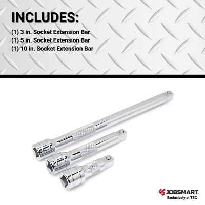 Image showing  1/2 in. Drive MH Wobble Socket Extension Bar Set, 3 pc.