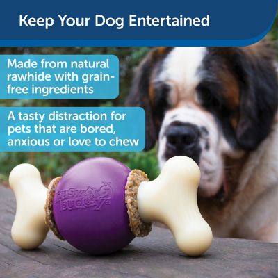 Image showing  Busy Buddy Bouncy Bone, Treat Holding Dog Toy, Medium/Large, Best For Dogs 50-90 Lb.