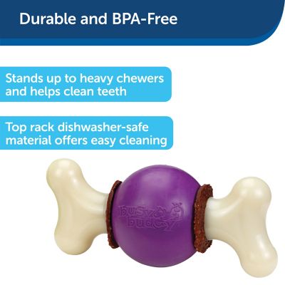 Image showing  Busy Buddy Bouncy Bone, Treat Holding Dog Toy, Medium/Large, Best For Dogs 50-90 Lb.