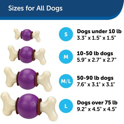 Image showing  Busy Buddy Bouncy Bone, Treat Holding Dog Toy, Medium/Large, Best For Dogs 50-90 Lb.