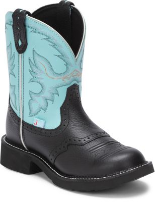 Justin Women's 8 in. Gemma Gypsy Cowgirl Boots, Black Beautiful boot
