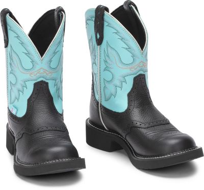 Image showing 6 th Justin Women's Gemma Gypsy Cowgirl Boots, 8 in., Black