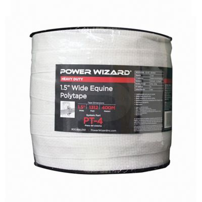 Power Wizard 1,312 ft. x 500 lb. Polytape Electric Fencing, 1.5 in. W