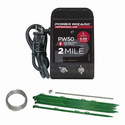 Power Wizard 210 ft. x 5 in. Small Animal Garden Electric Fence Kit