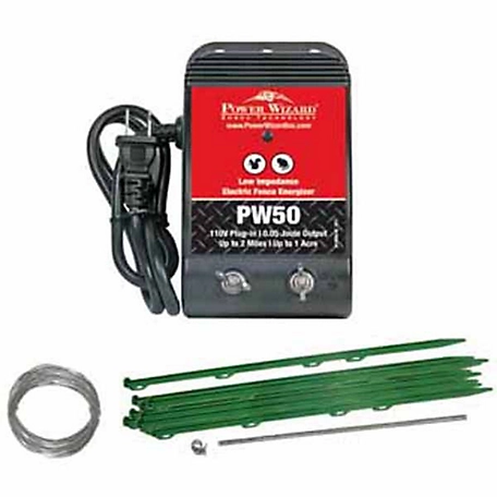 Power Wizard 5 in. x 210 ft. Small Animal Garden Electric Fence Kit