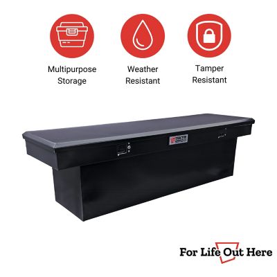 Image showing  10.6 cu. ft. Steel Standard-Profile Crossover Truck Tool Box for Full-Size Trucks, 70 in. x 20 in.