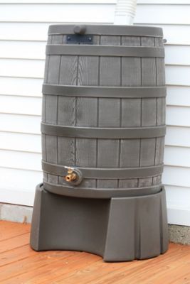 Image showing  Rain Barrel Stand for Wizard 40, Wizard 50 and Rain Vault Rain Barrels, Oak