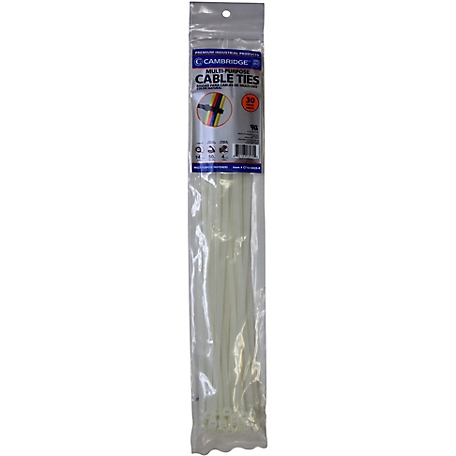 Cambridge 14 in. Cable Ties Standard Natural 30-Pack