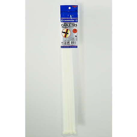 Cambridge 21 in. Cable Ties, 120 lb., 10-Pack
