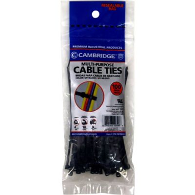 Cambridge 4 in. Cable Ties Mini UVB 100-Pack