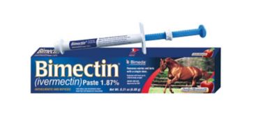 Bimectin Ivermectin 1.87% Anthelmintic and Boticide Paste for Horses, 6.08g