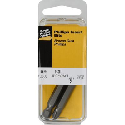 Image showing  #3 Phillips x 1-15/16 in. Insert Power Bits, 2 pc.