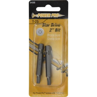Image showing  2 in. T25 Star-Drive Insert Bits, 2 pc.