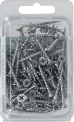 Image showing  6 in. x 1-1/4 in. Galvanized Phillips Drive Deck Screws, 100-Pack