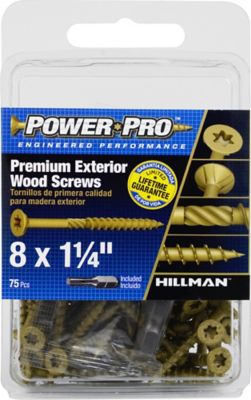 Image showing  #8 x 1-1/4 in. Premium Exterior Wood Screws, 75-Pack