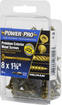 Image showing  #8 x 1-3/4 in. Premium Exterior Wood Screws, 75-Pack