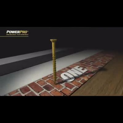 Image showing  #8 x 2 in. Power Pro Premium Exterior Wood Screws, 50-Pack