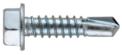 Image showing  #12 x 1-1/2 in. Project Center Zinc Hex Washer Head Self-Drilling Screws, 50 pk.