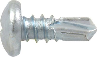 Image showing  #10-16 x 5/8 in. Project Center Zinc Pan Head Phillips Self-Drilling Screws, 50-Pack