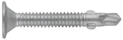 Image showing  #12-24 x 2 in. Project Center Flat Head Phillips Self-Drilling Screws with Wings, 25-Pack