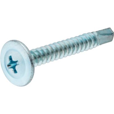 Hillman #8 x 1/2 in. Project Center Truss Washer Head Self-Drilling Lath Screws, 100-Pack