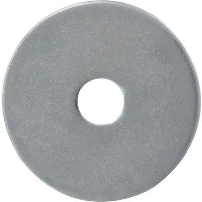 Image showing  3/8 in. x 1-1/2 in. Zinc-Plated Wide Rim Fender Washers, 4-Pack