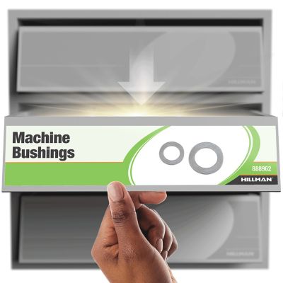 Image showing  1 in. x 1-1/2 in. 18-Gauge Zinc-Plated Machine Bushings, 2-Pack