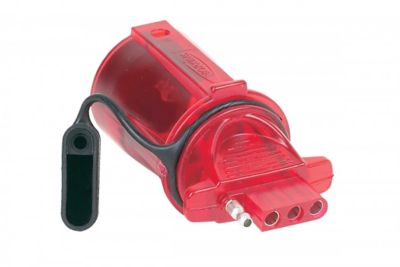 Image showing 8 th Hopkins Towing Solutions 7-RV Blade to 4-Wire Flat Nite-Glow Adapter