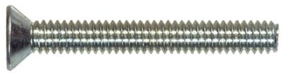 Image showing  M6-1.00 x 30mm Class 4.8 Phillips Flat-Head Metric Machine Screws, 2 pk.