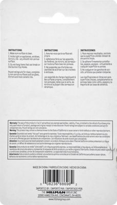 Image showing  Medium Suction Cup Hooks, 3-Pack